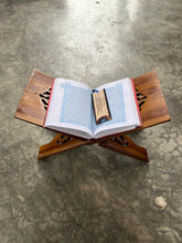 Load image into Gallery viewer, Teak Carved Rehal/Q&#39;ran Stand

