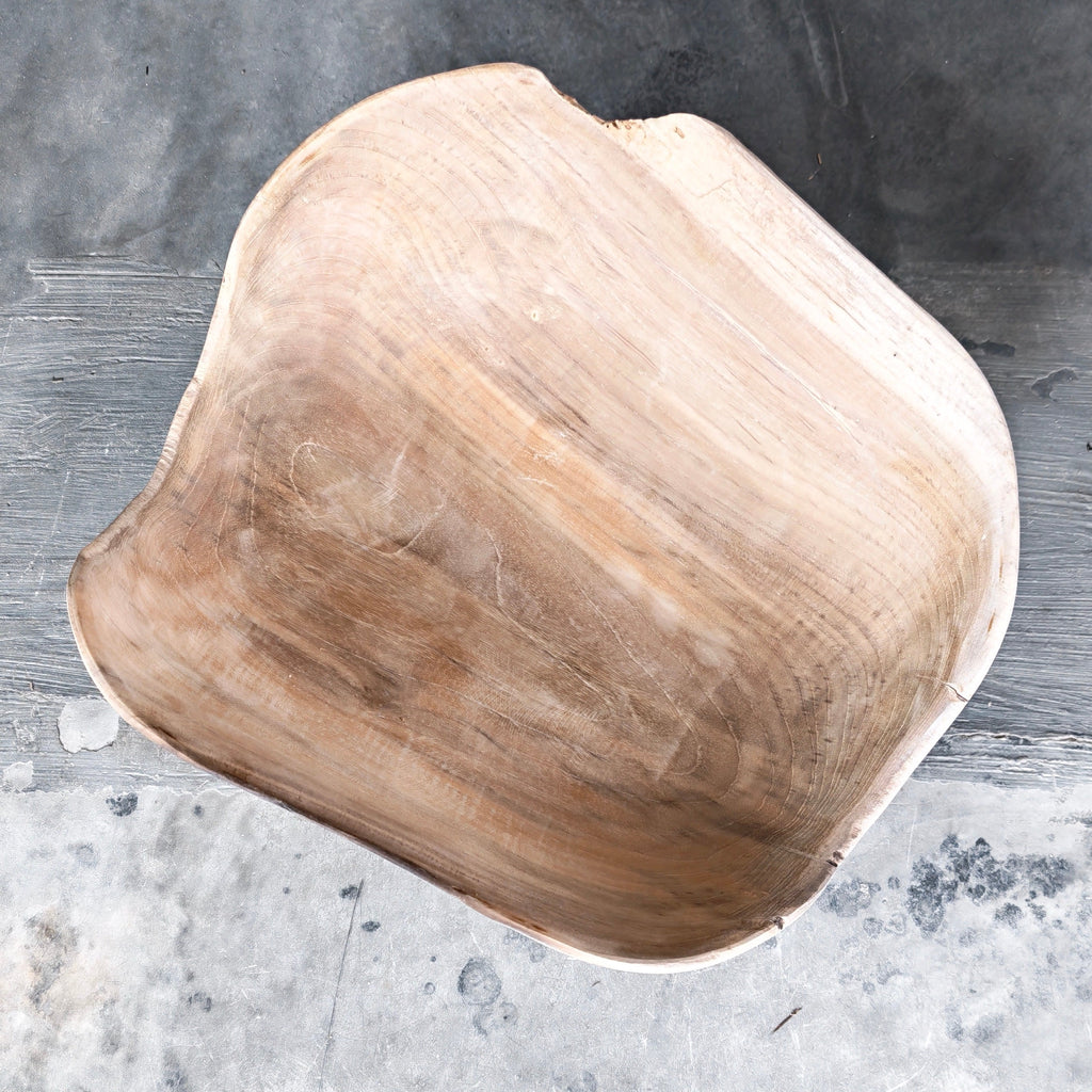 Live Edge Teak Fruit Bowl