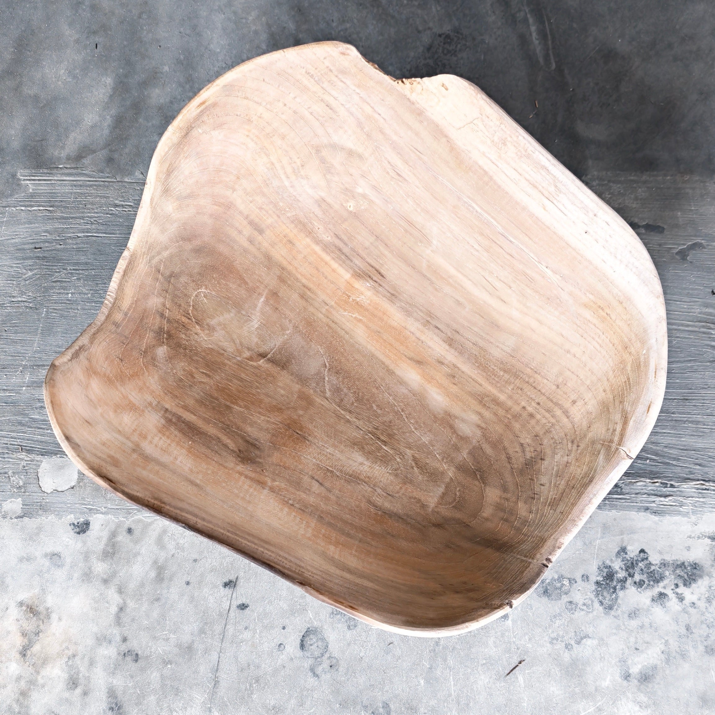 Live Edge Teak Fruit Bowl