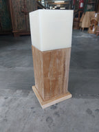 Teak Candle Holder (incl. candle)