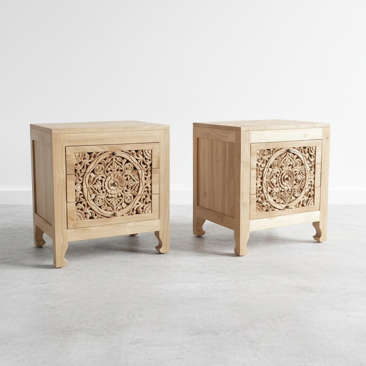 Ornate Bedside Table