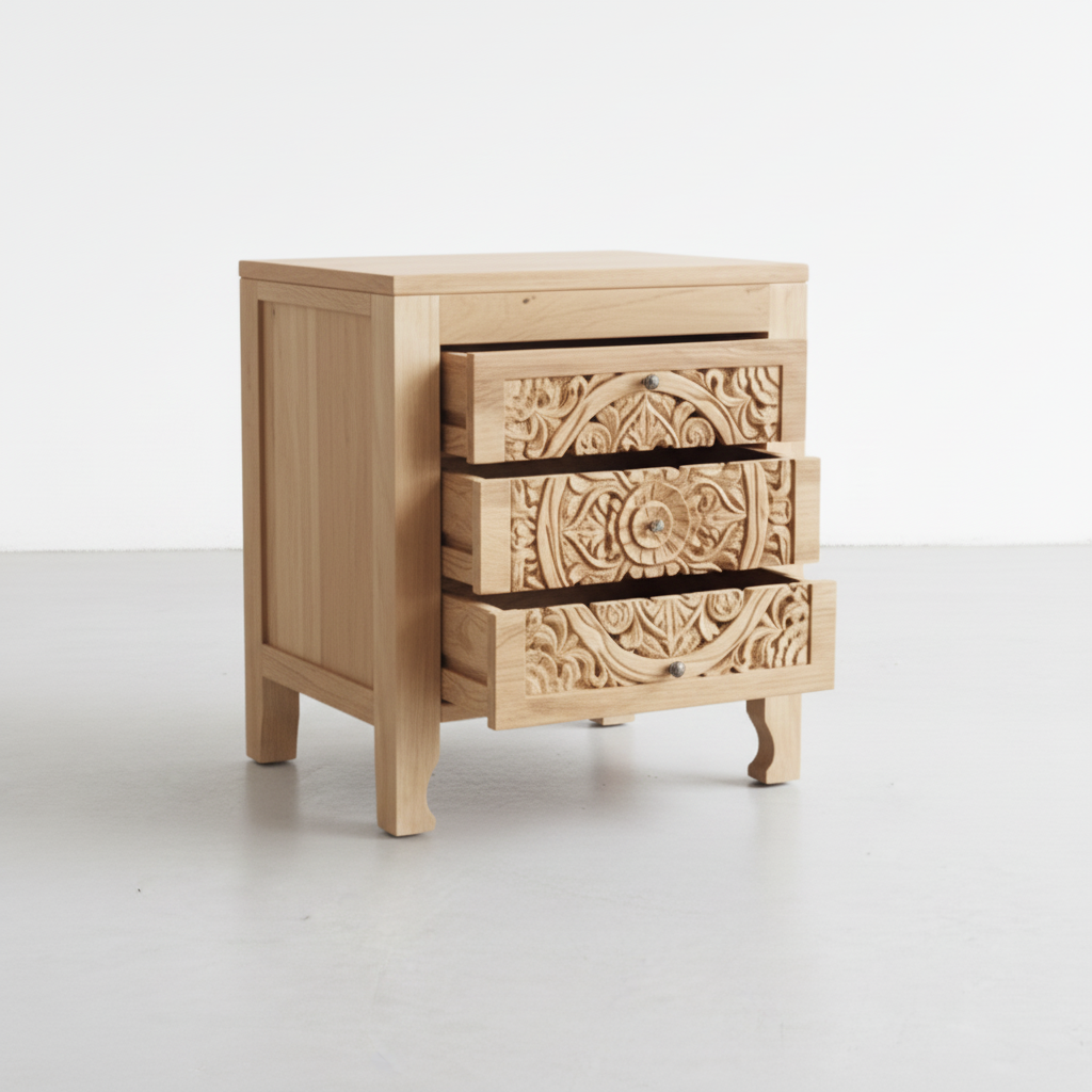Ornate Bedside Table