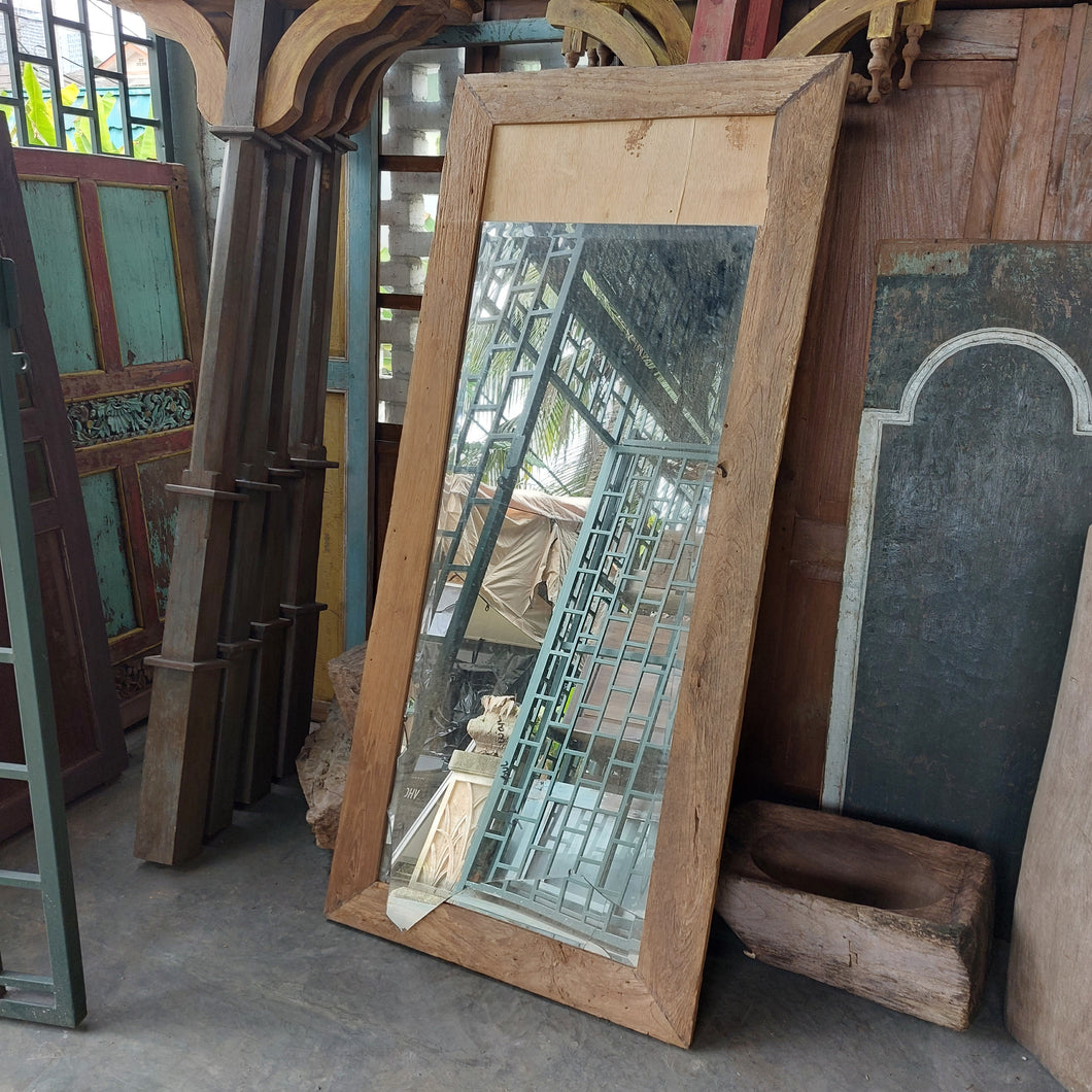 Rustic Teak Mirror 180cm #4 - damaged
