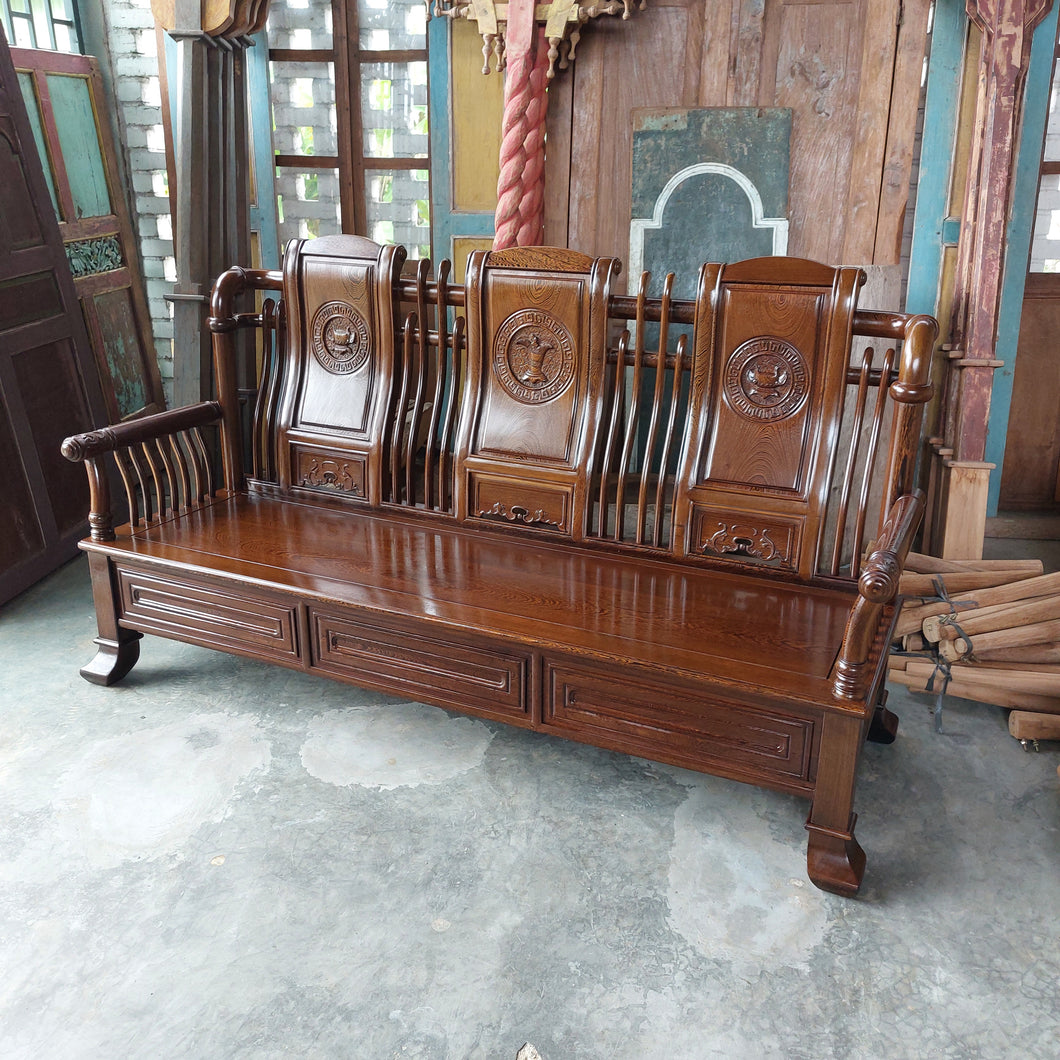 Ebony Chinese Alter 3 Seater