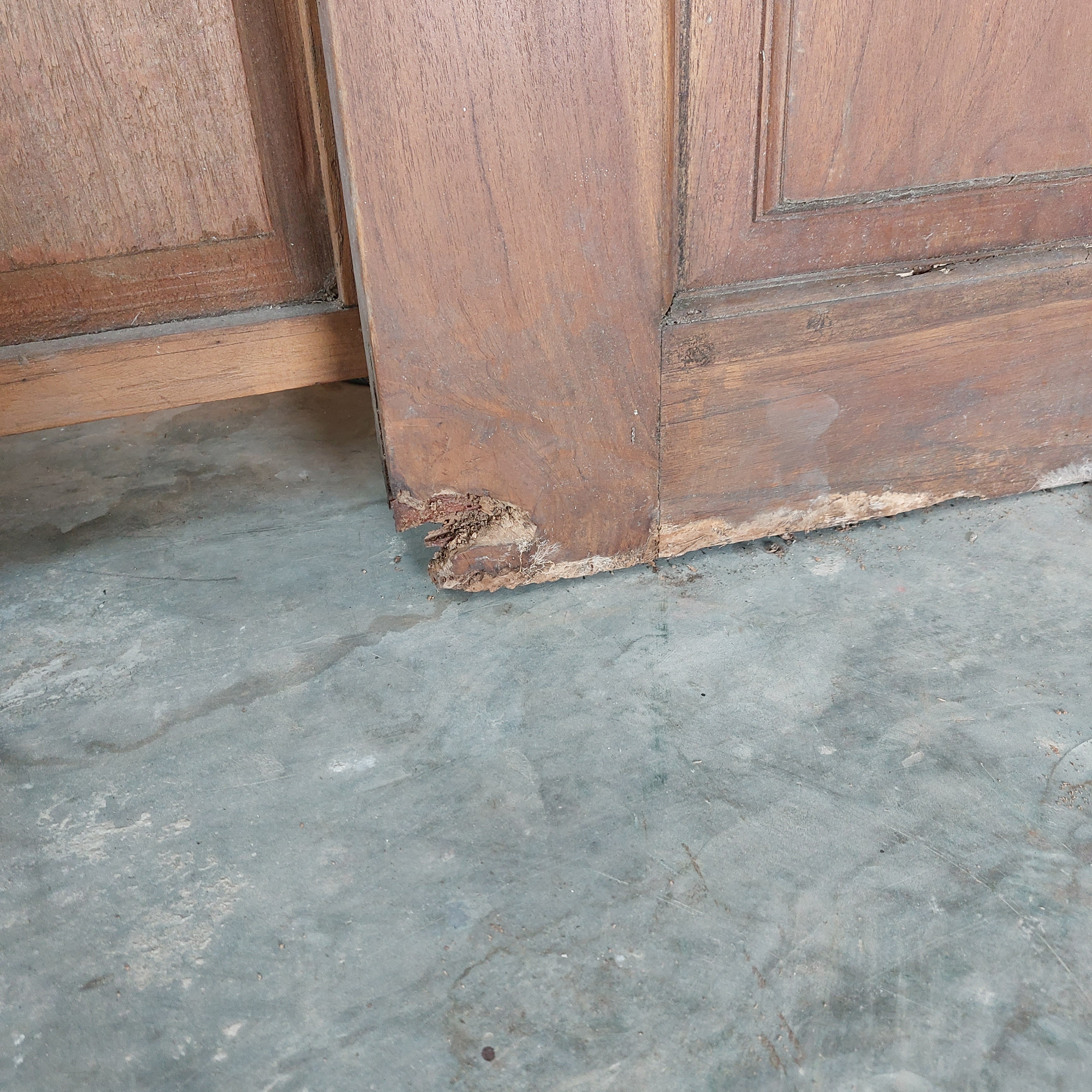 Solid Teak Door (damaged)