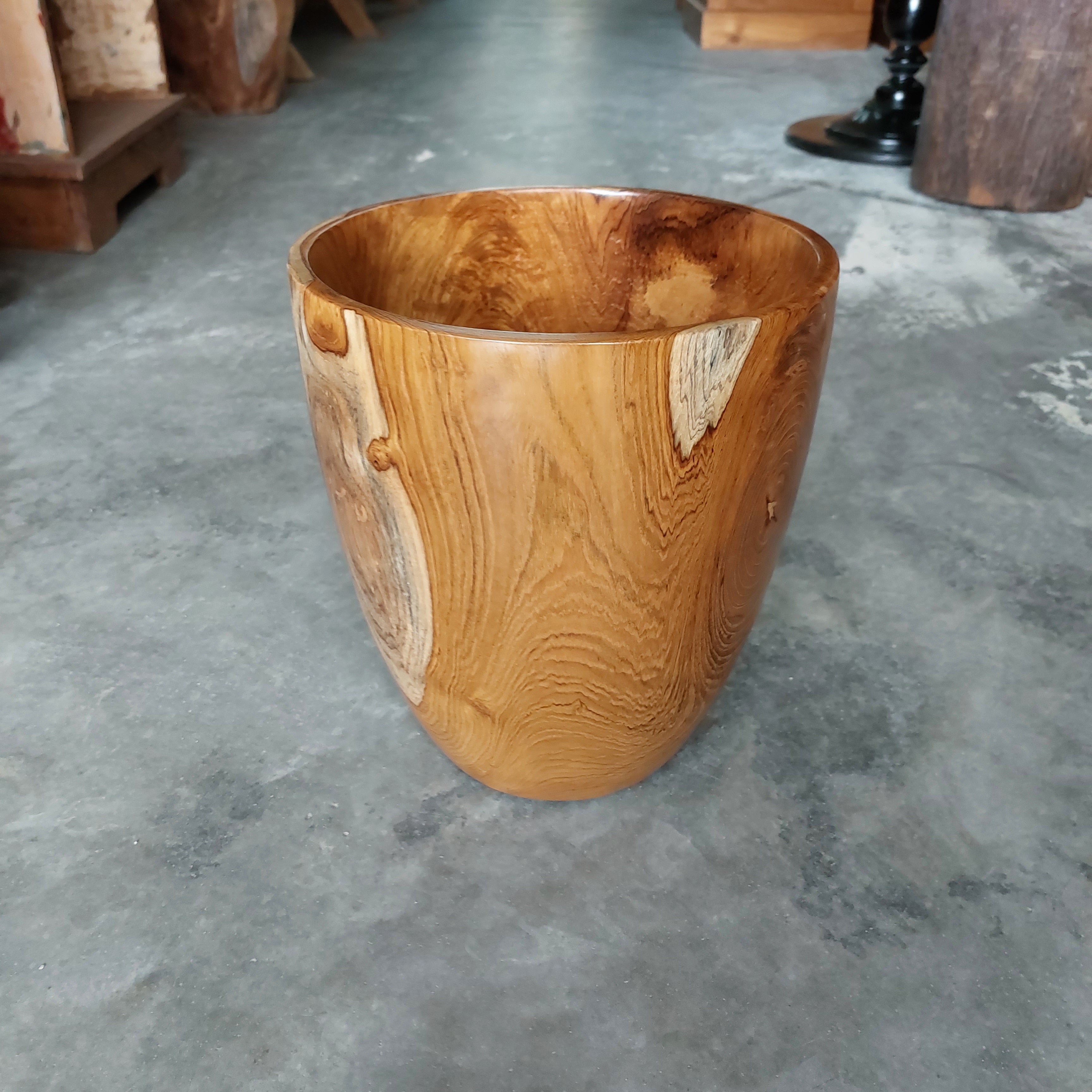 Teak Vase/Pot