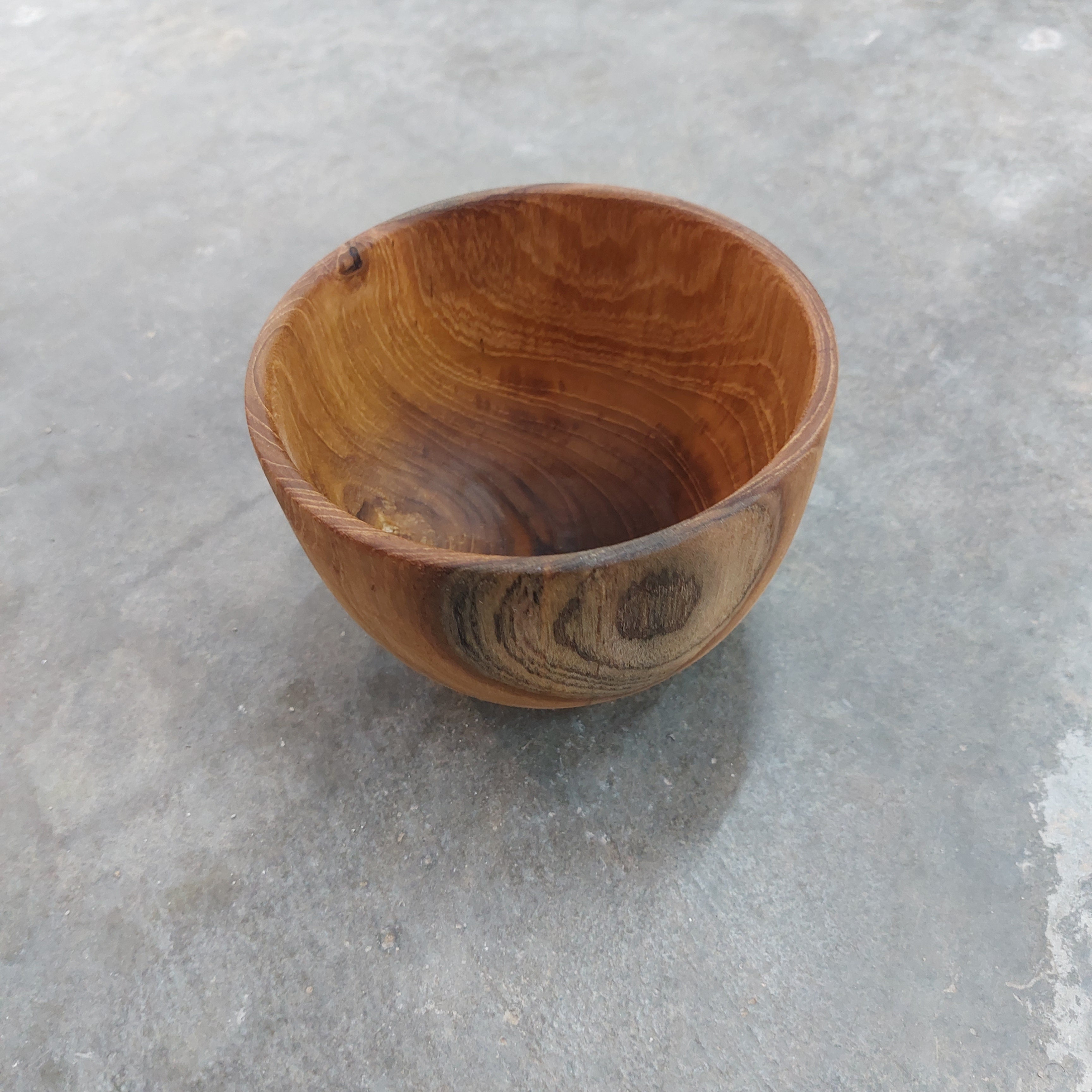 Teak Soup Bowl