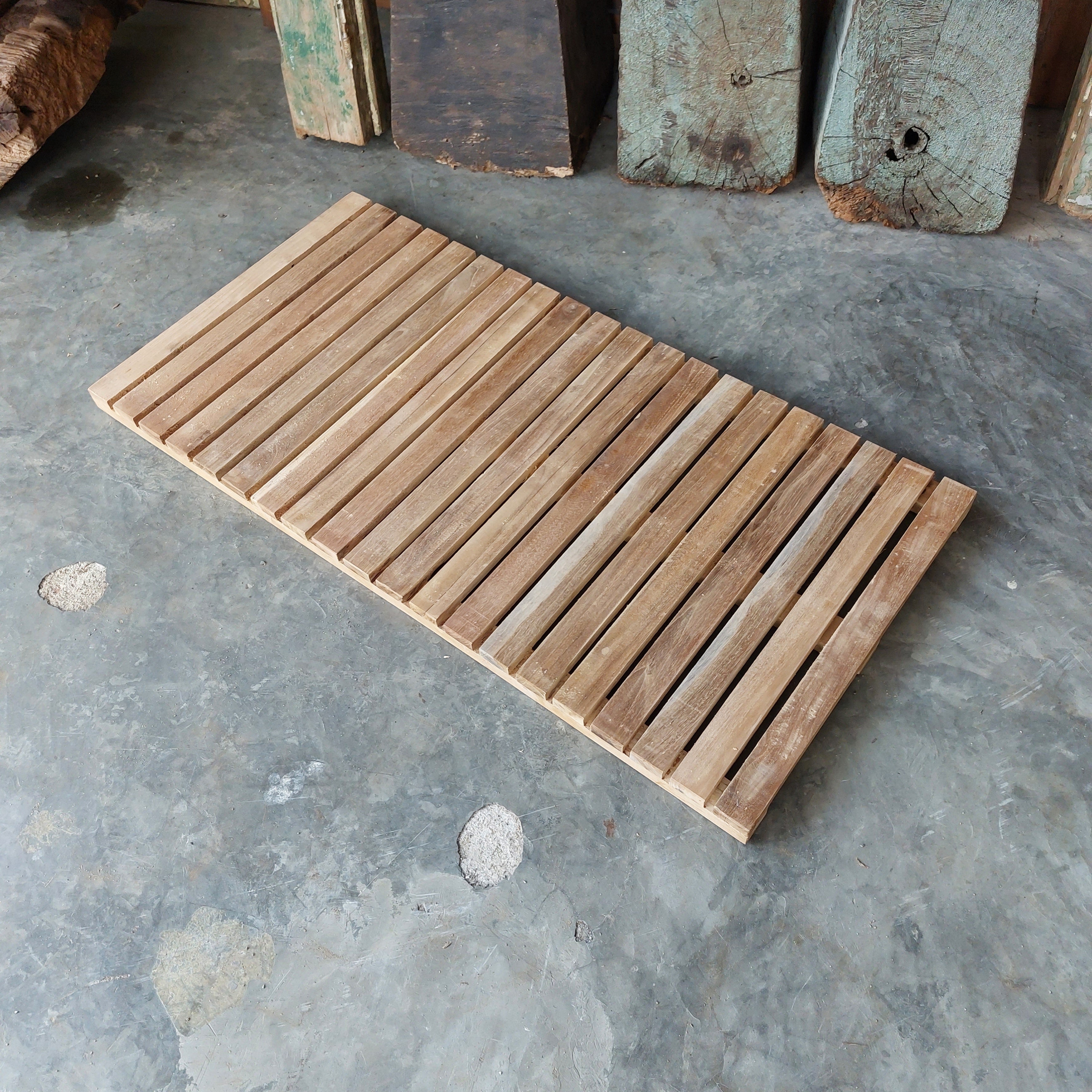 Solid Teak Bath Mat