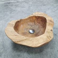 Load image into Gallery viewer, Teak Basin/Sink (live edge)
