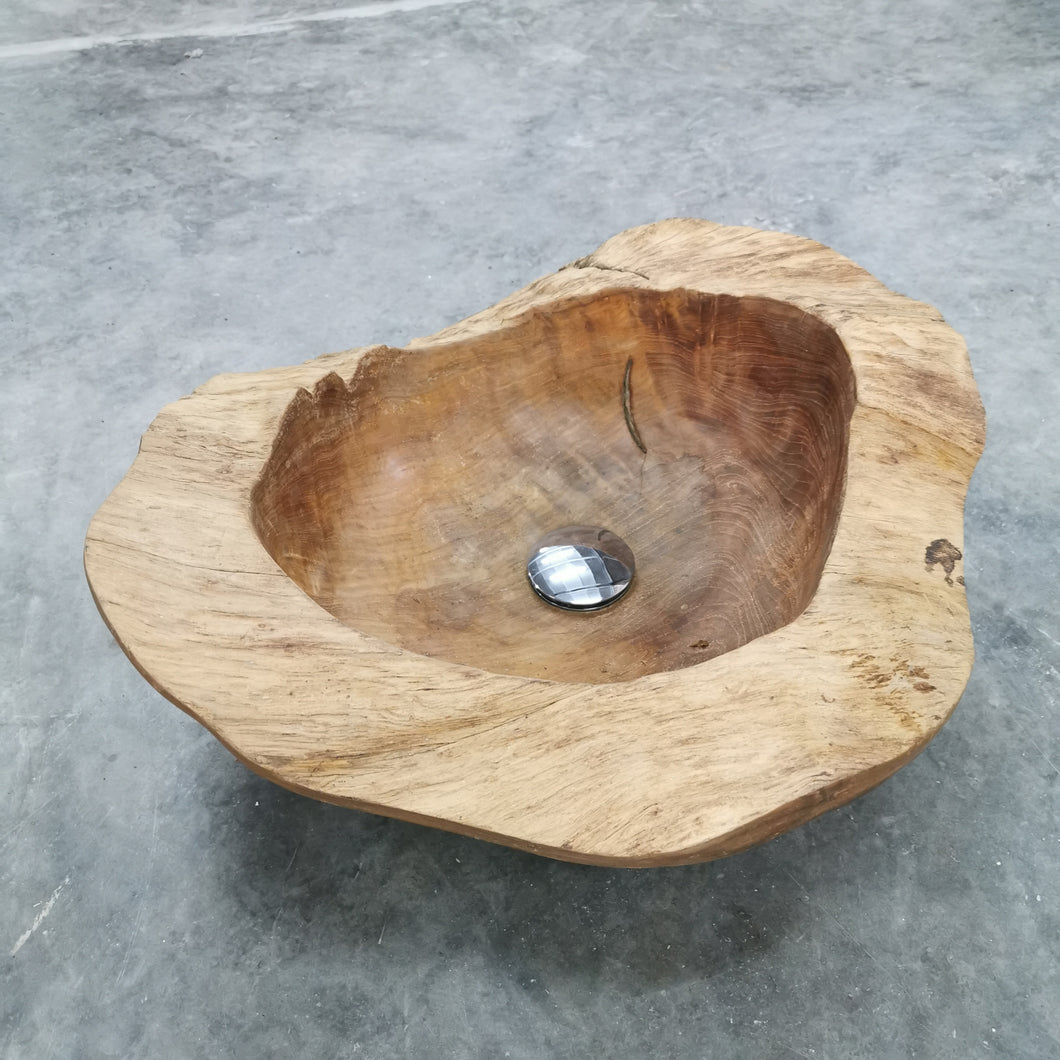 Teak Basin/Sink (live edge)