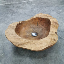 Load image into Gallery viewer, Teak Basin/Sink (live edge)
