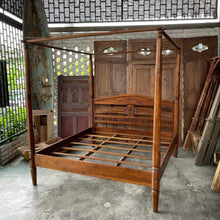 Load image into Gallery viewer, Antique Four Post Bed #3
