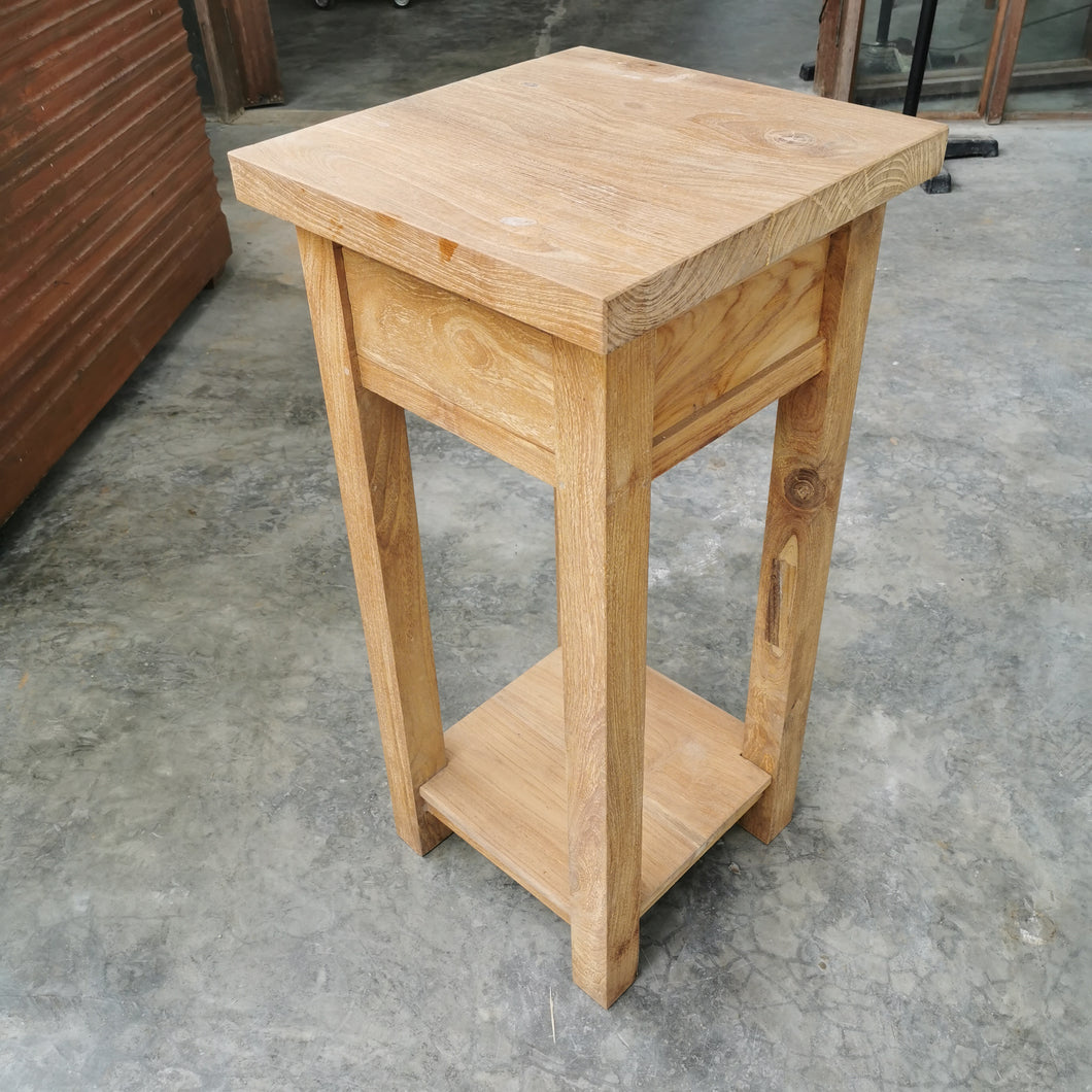 Tall Pot Stand (w. drawer)