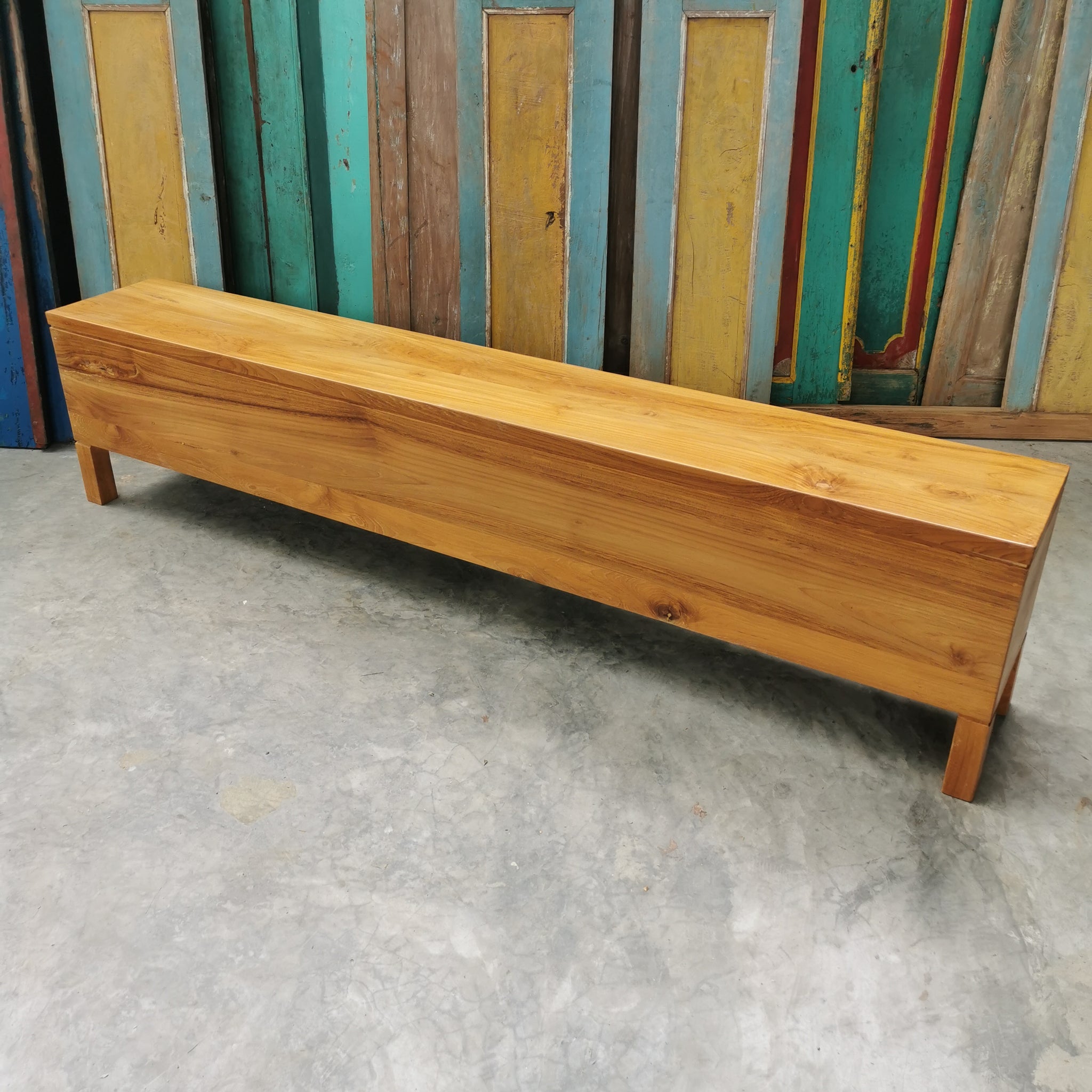 Noosa Box Bench (w. storage) (raw) – Rockwood Furniture KL Sdn Bhd