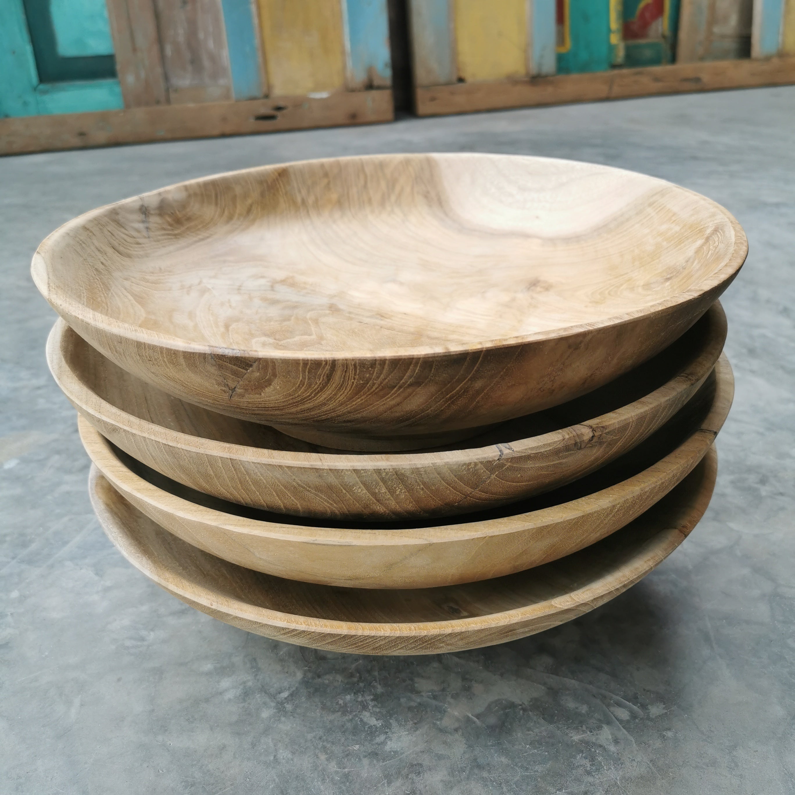Teak Fruit Bowl