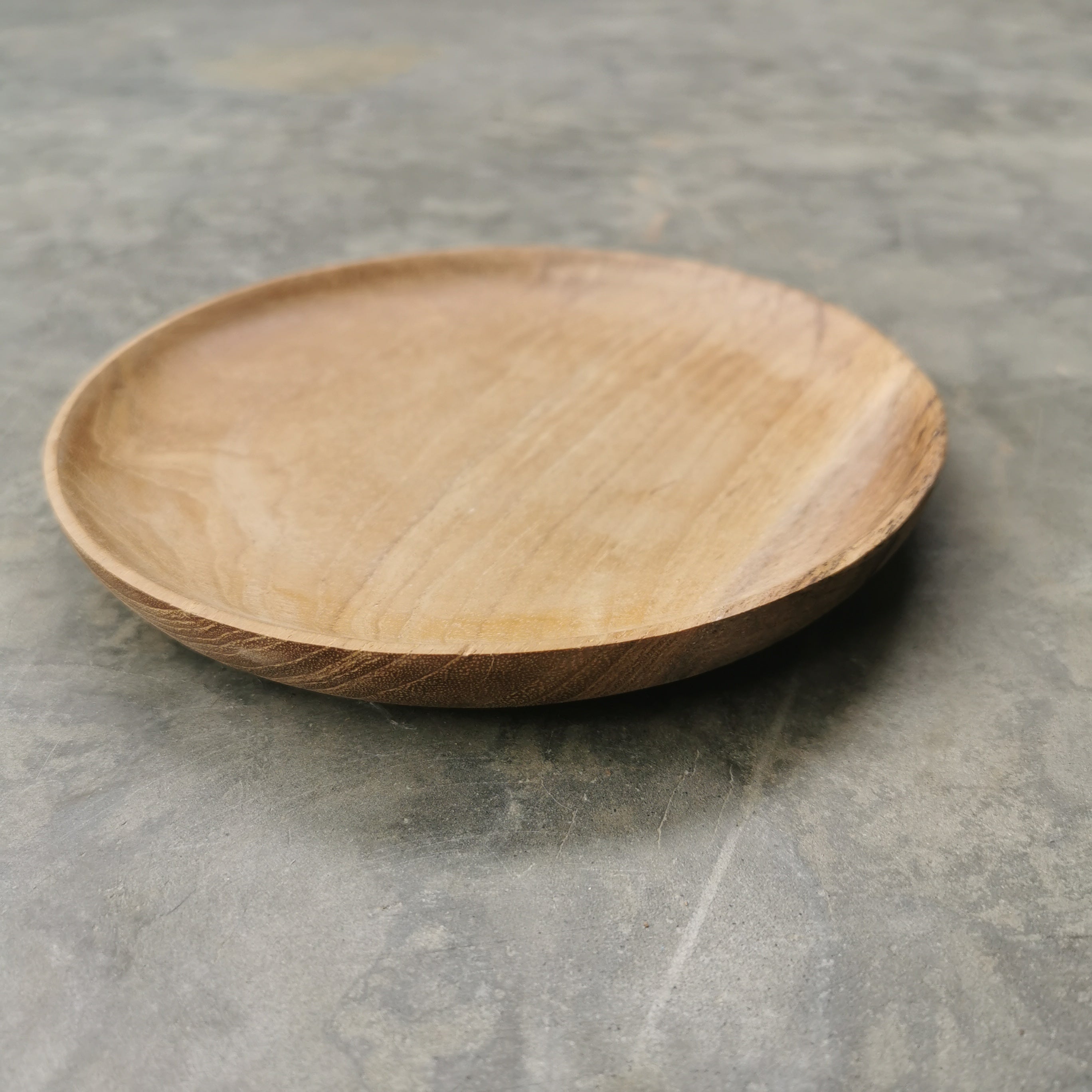 Round Teak Plate