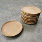 Round Teak Plate