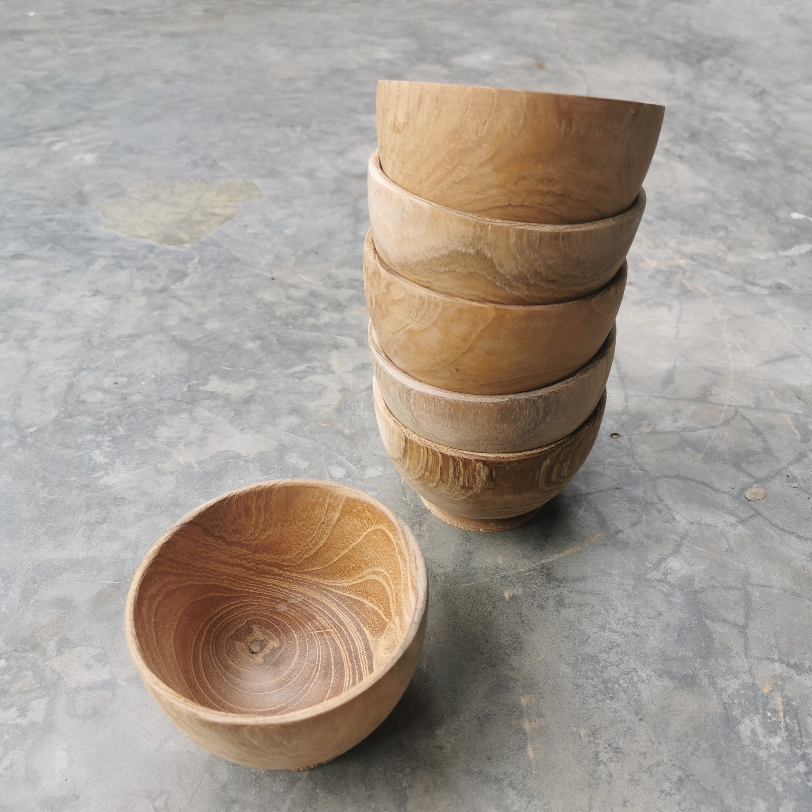 Teak Rice Bowl