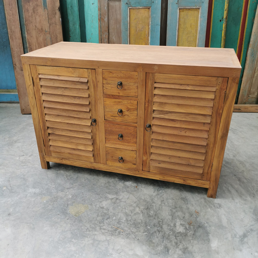 Louvred Cabinet/Entry Console (120cm) type 1