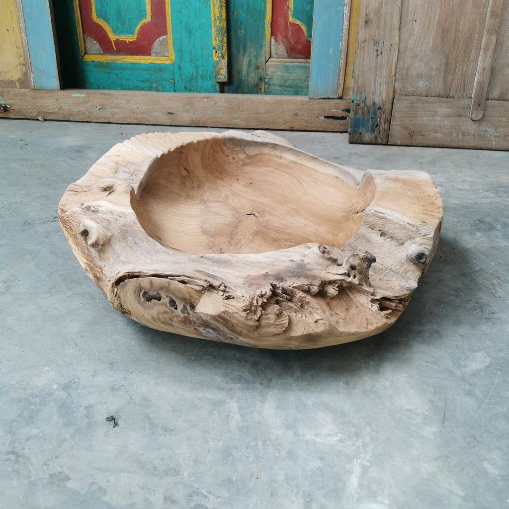 Live Edge Teak Bowl (Extra Thick)