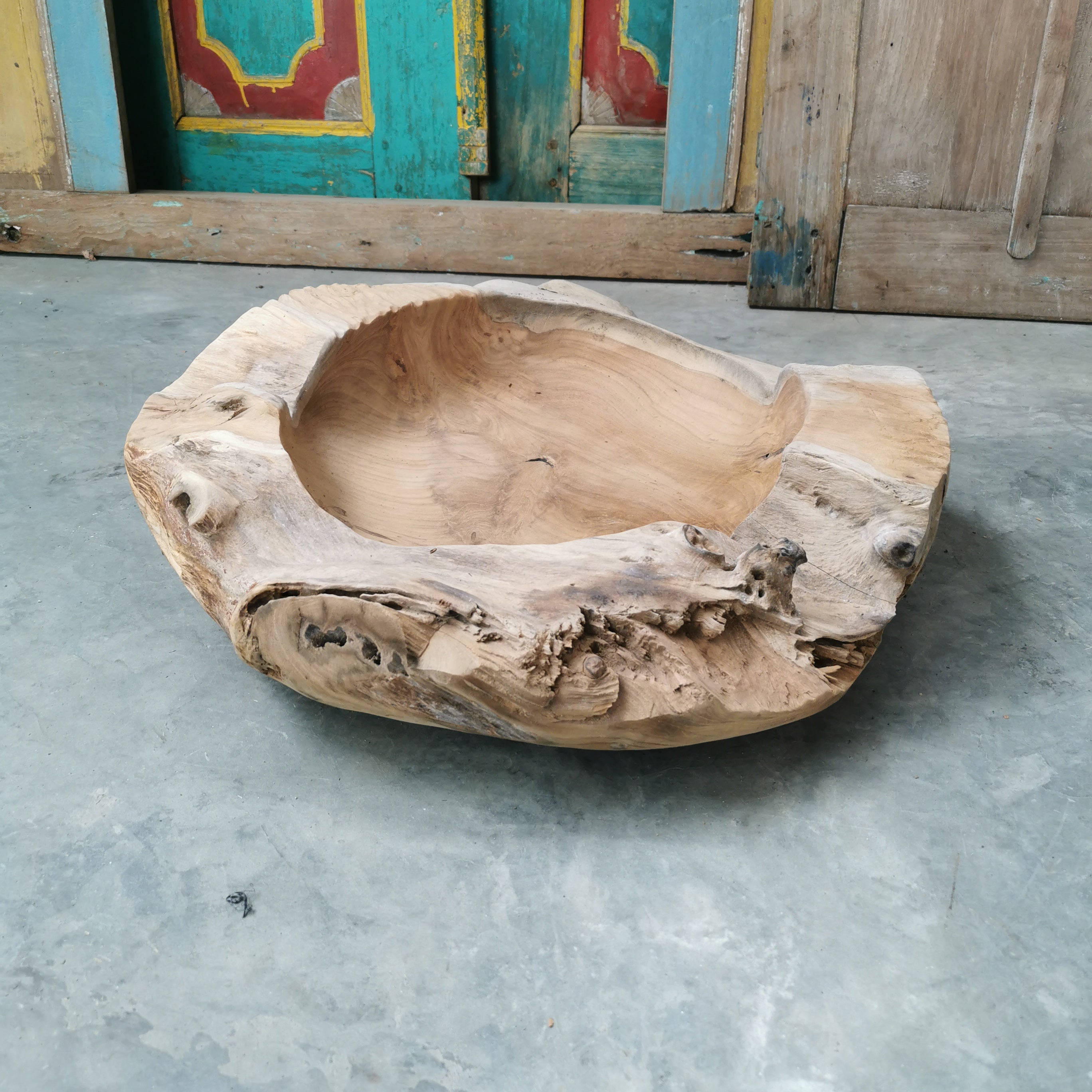 Live Edge Teak Bowl (Extra Thick)