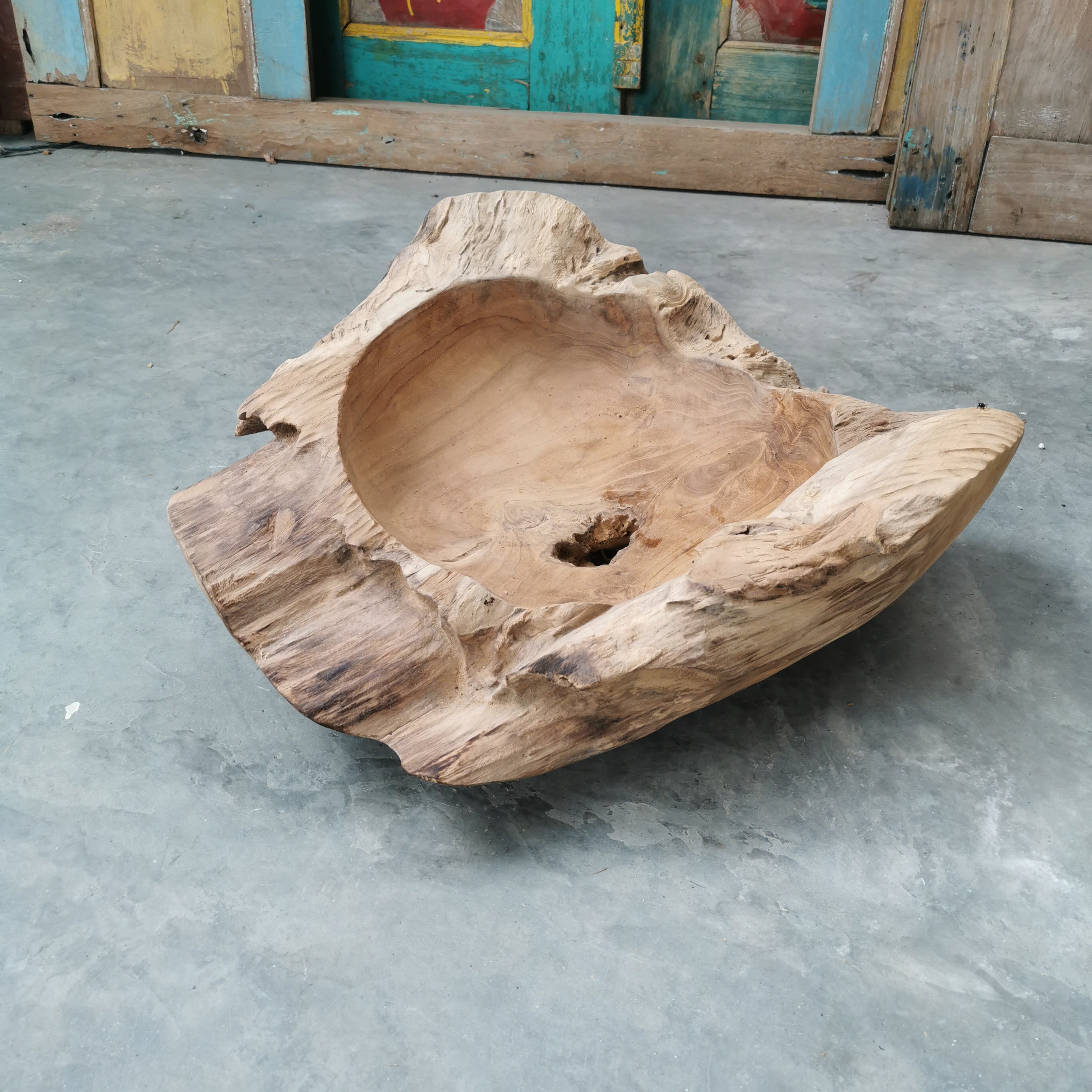 Live Edge Teak Bowl (Extra Thick)