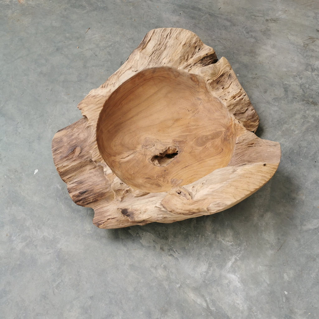 Live Edge Teak Bowl (Extra Thick)