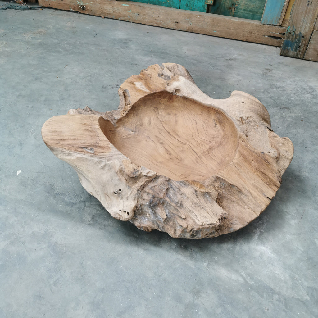 Live Edge Teak Bowl (Extra Thick)