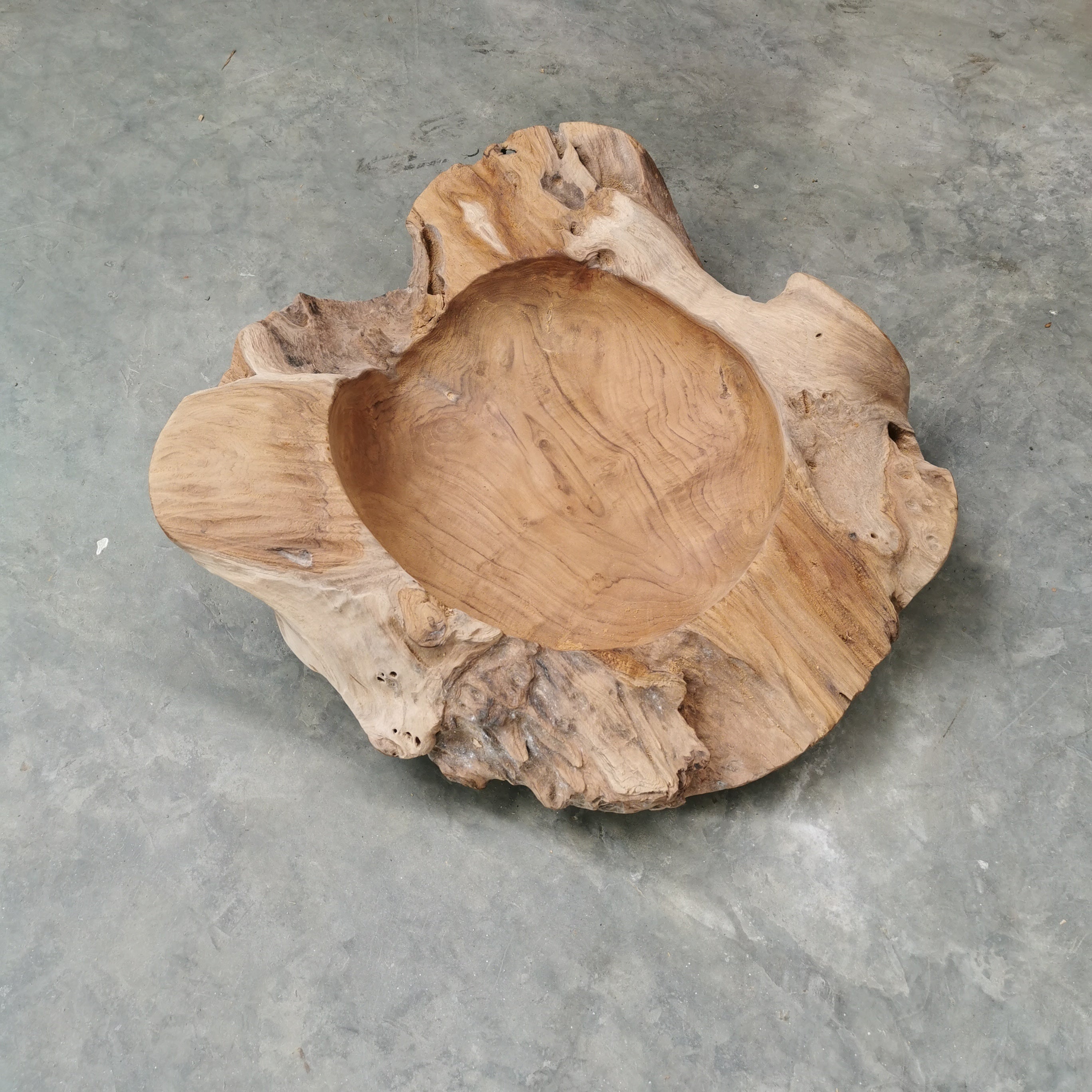 Live Edge Teak Bowl (Extra Thick)