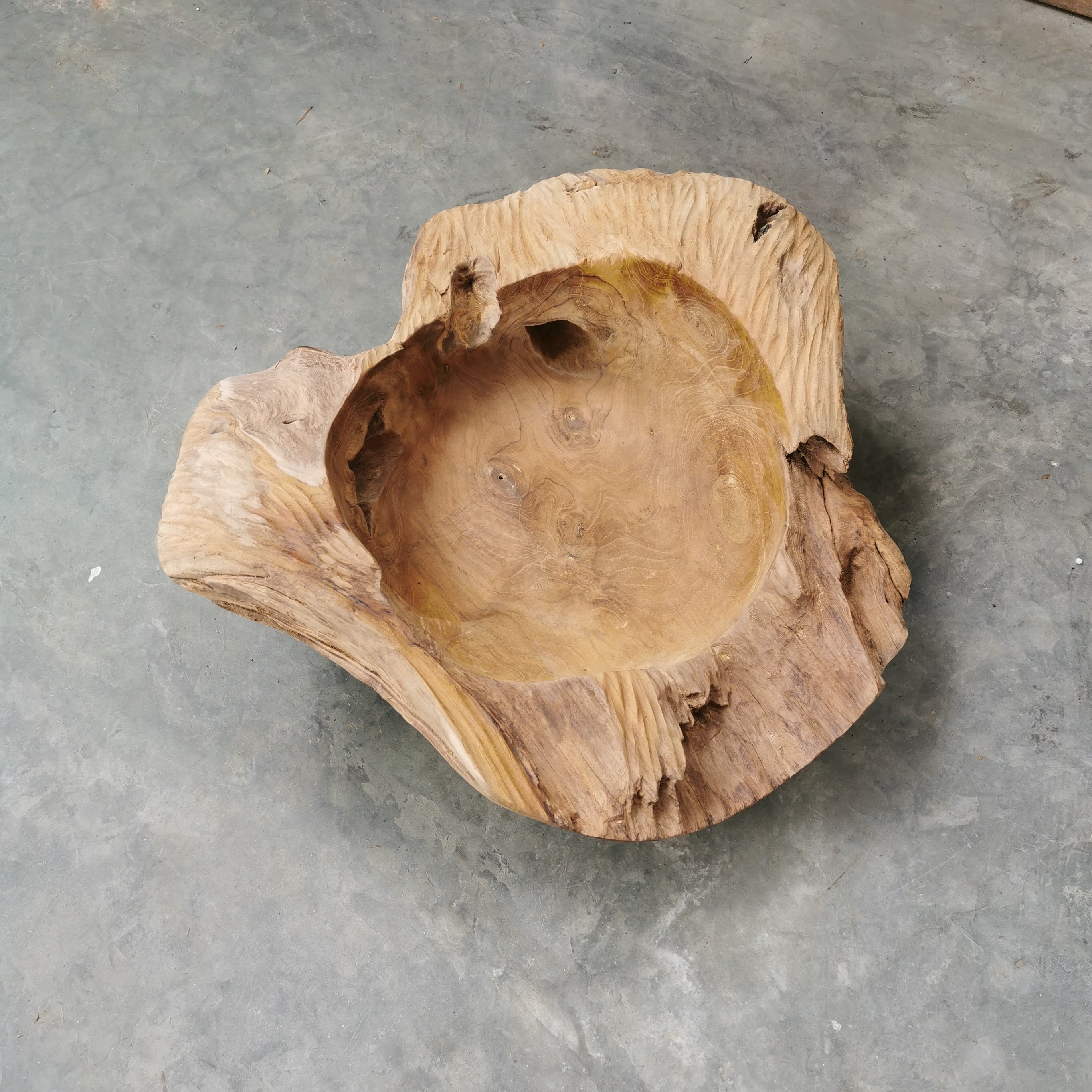 Live Edge Teak Bowl (Extra Thick)