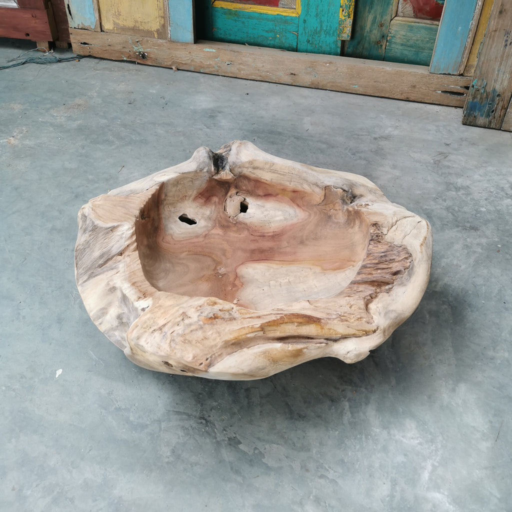 Live Edge Teak Bowl (Extra Thick)