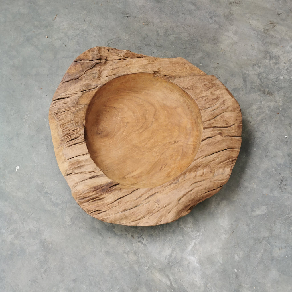 Live Edge Teak Bowl (Extra Thick)