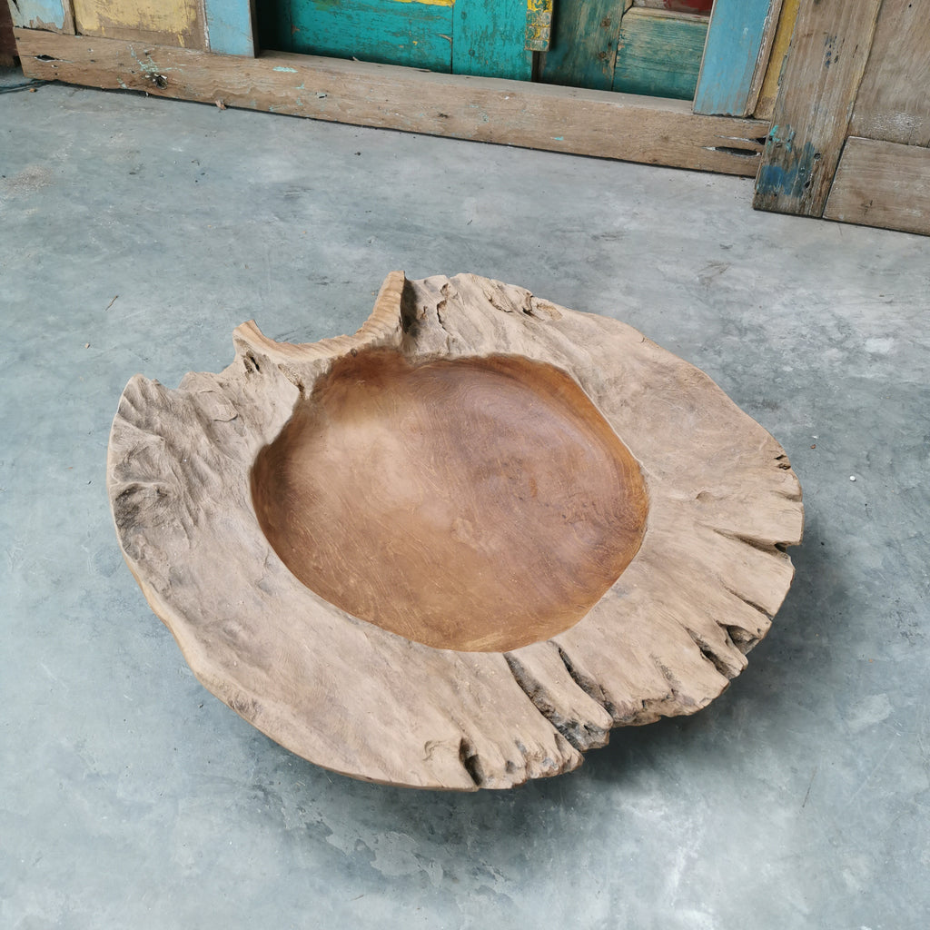 Live Edge Teak Bowl (Extra Thick)