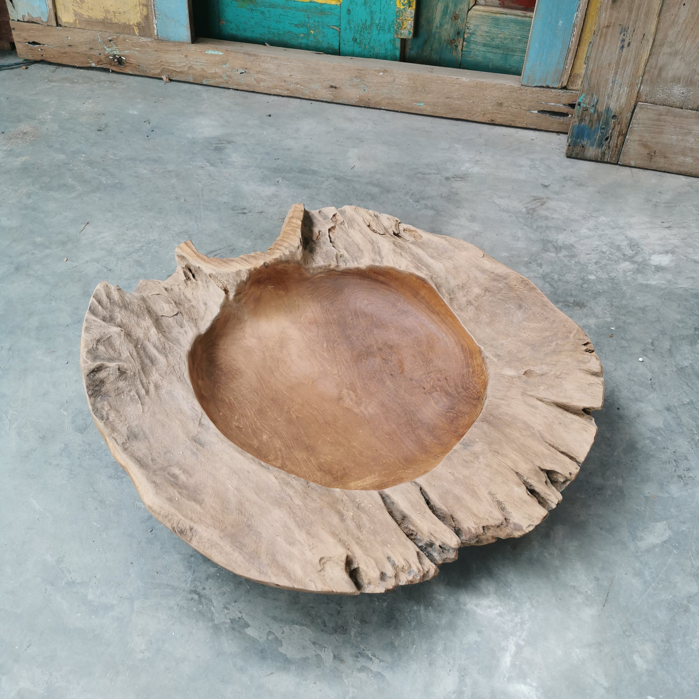 Live Edge Teak Bowl (Extra Thick)