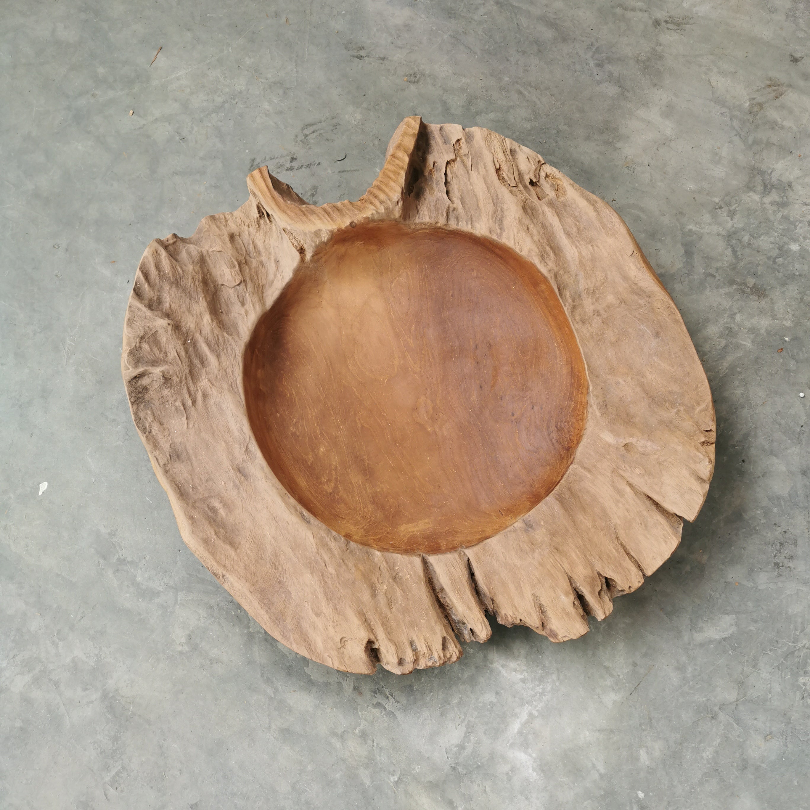 Live Edge Teak Bowl (Extra Thick)