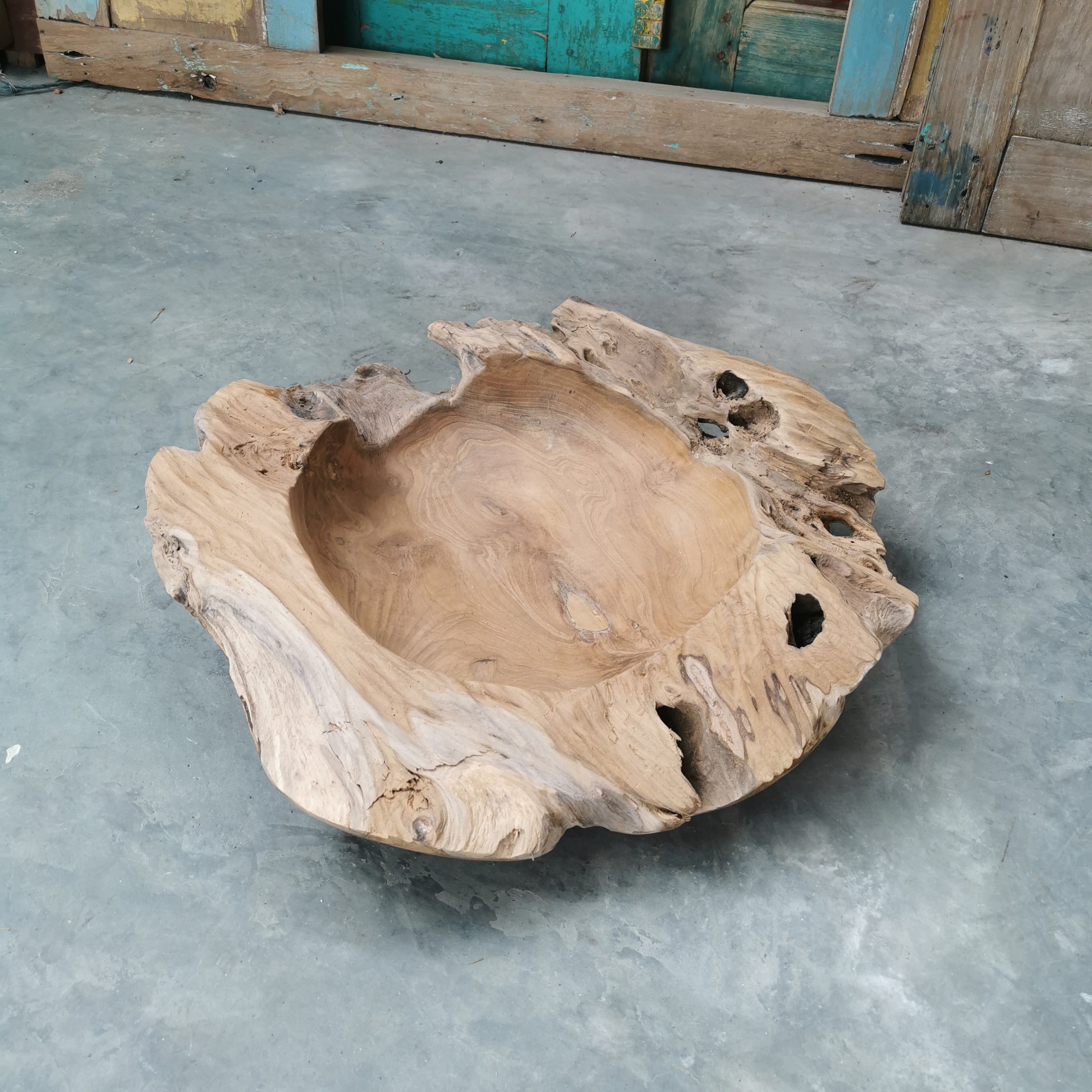 Live Edge Teak Bowl (Extra Thick)