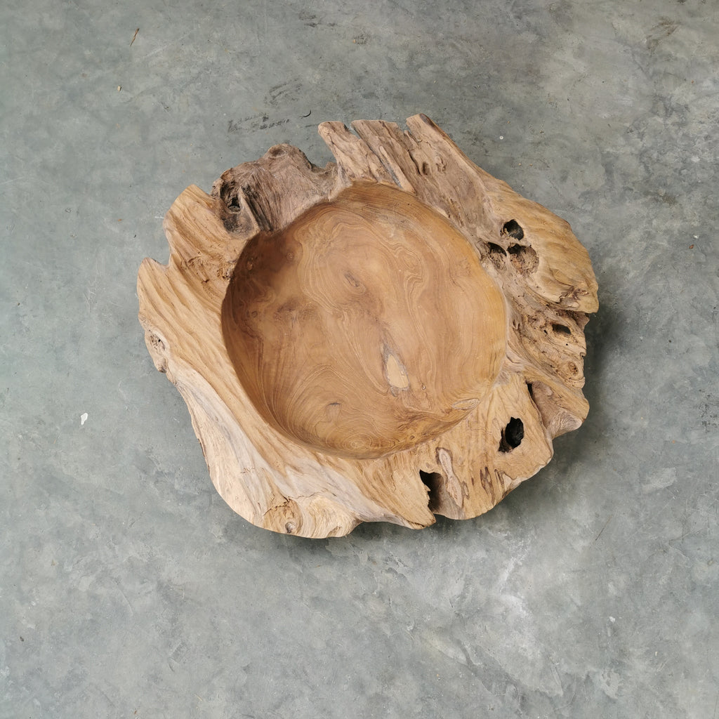 Live Edge Teak Bowl (Extra Thick)