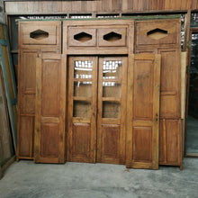 Load image into Gallery viewer, Vintage Javanese Wall/Door Panel (incl. windows)
