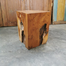 Load image into Gallery viewer, Square Log Stool/Plinth
