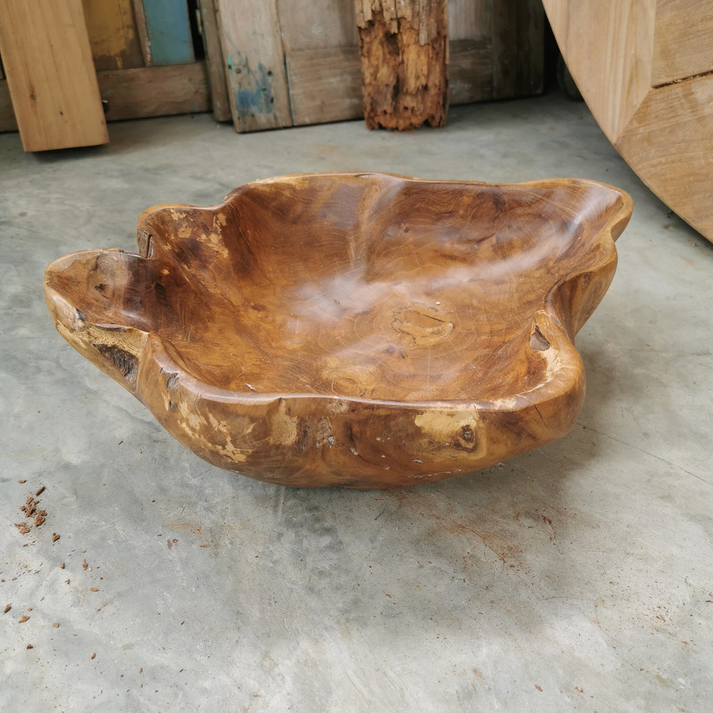 Live Edge Teak Bowl (Extra Thick)