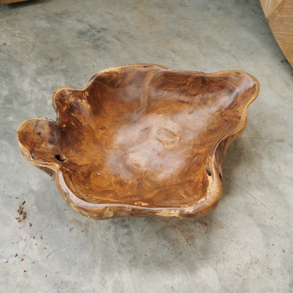 Live Edge Teak Bowl (Extra Thick)