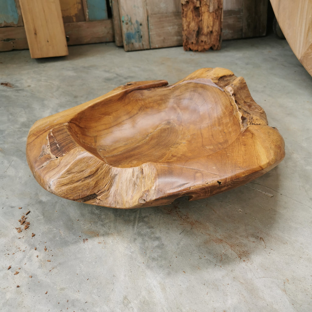 Live Edge Teak Bowl (Extra Thick)