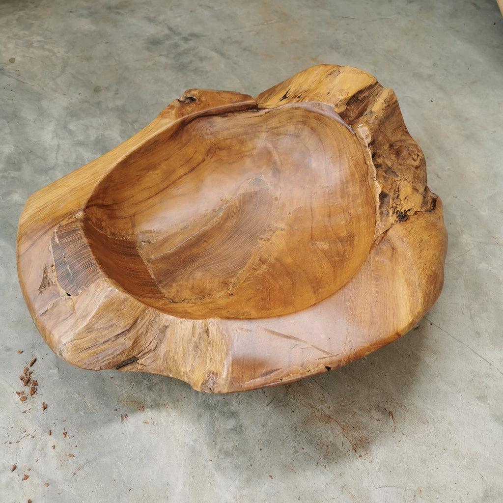 Live Edge Teak Bowl (Extra Thick)