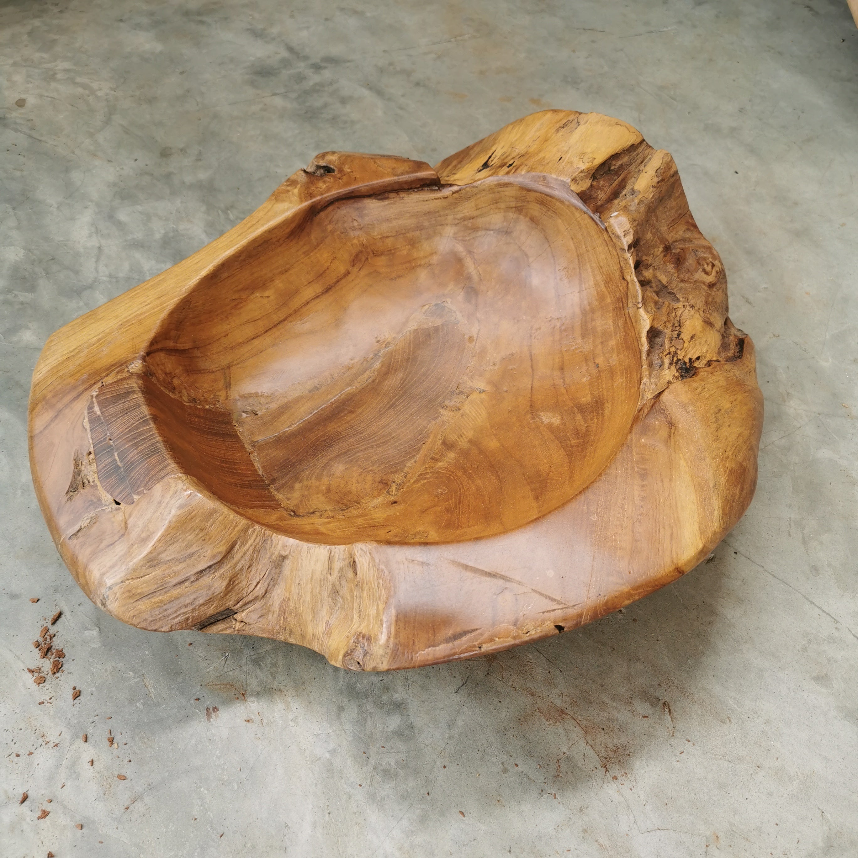 Live Edge Teak Bowl (Extra Thick)