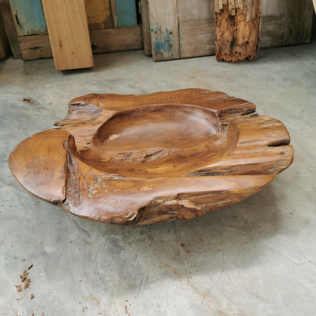 Live Edge Teak Bowl (Extra Thick)