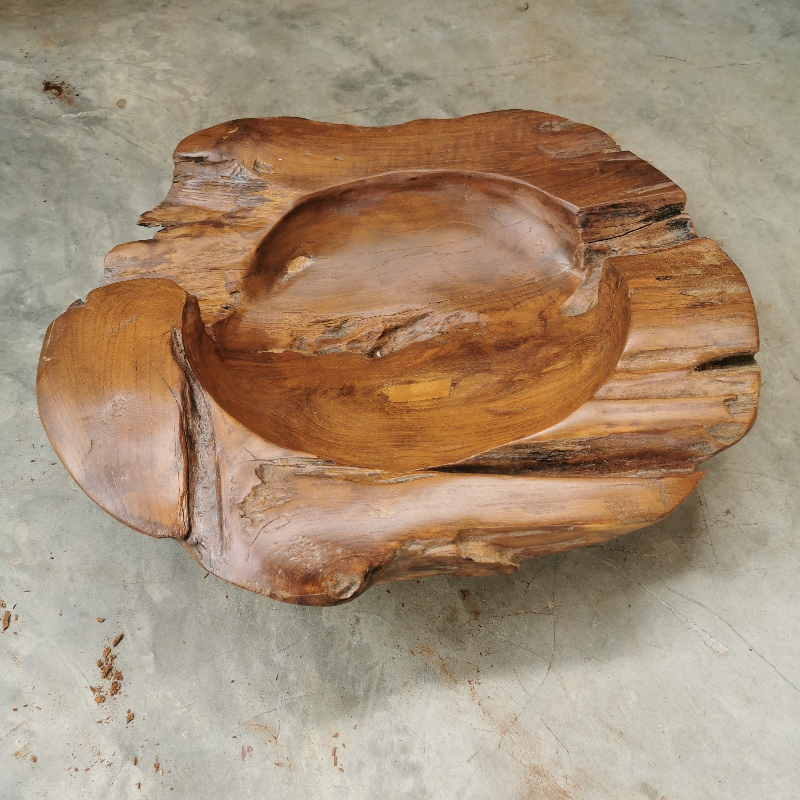 Live Edge Teak Bowl (Extra Thick)