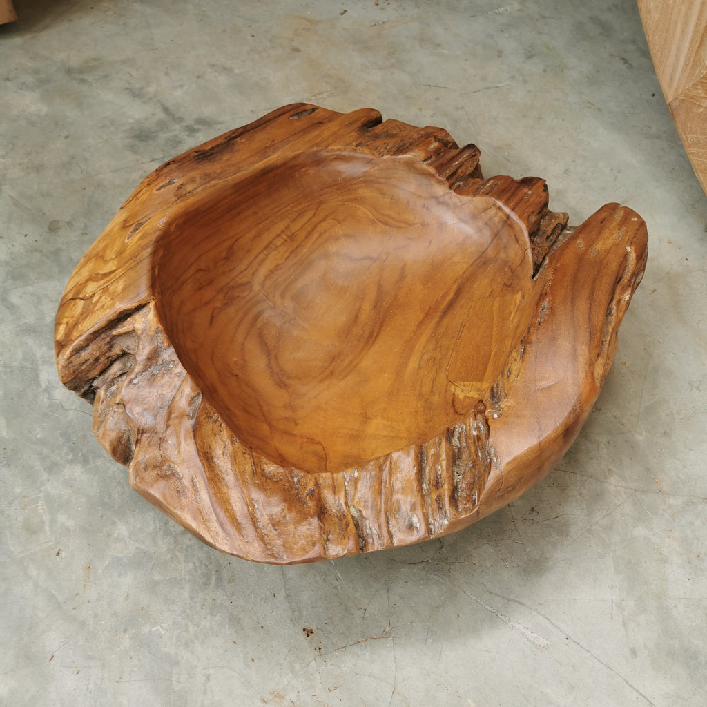 Live Edge Teak Bowl (Extra Thick)