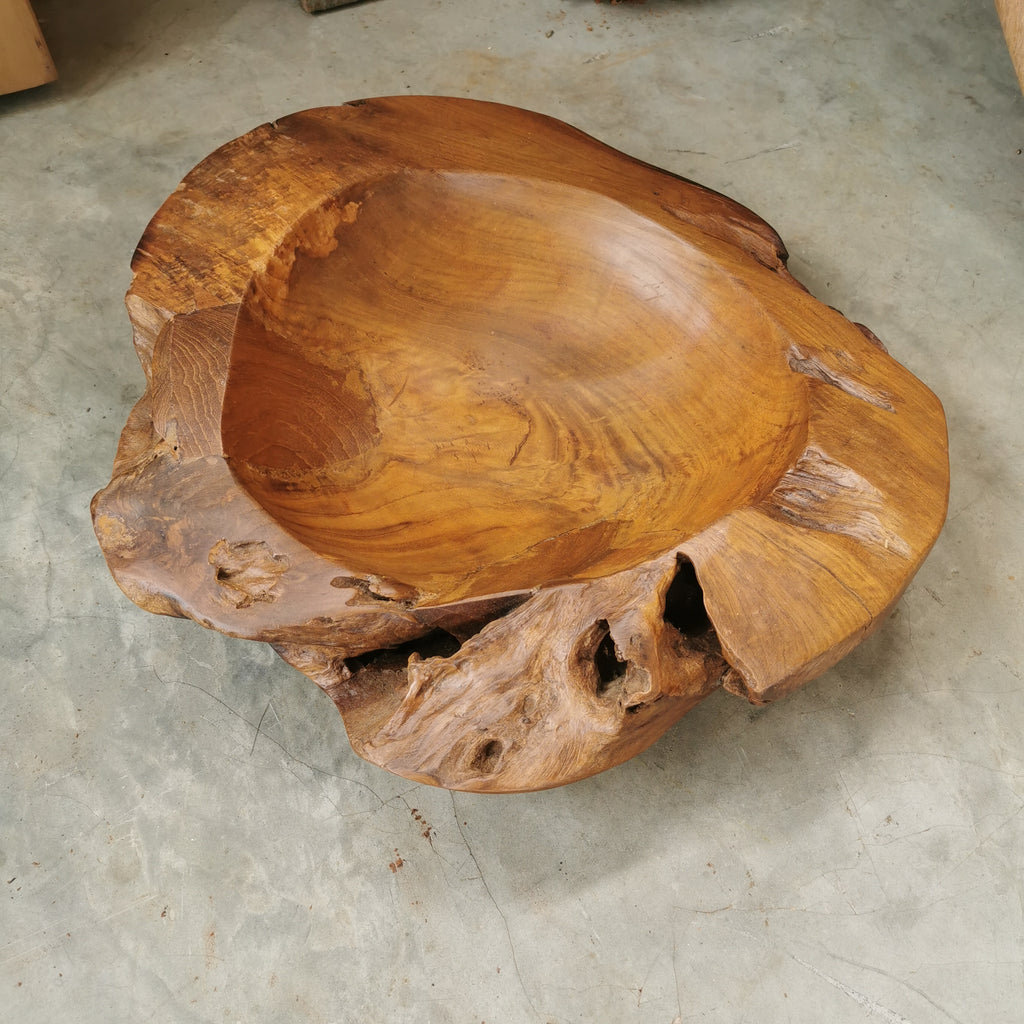 Live Edge Teak Bowl (Extra Thick)