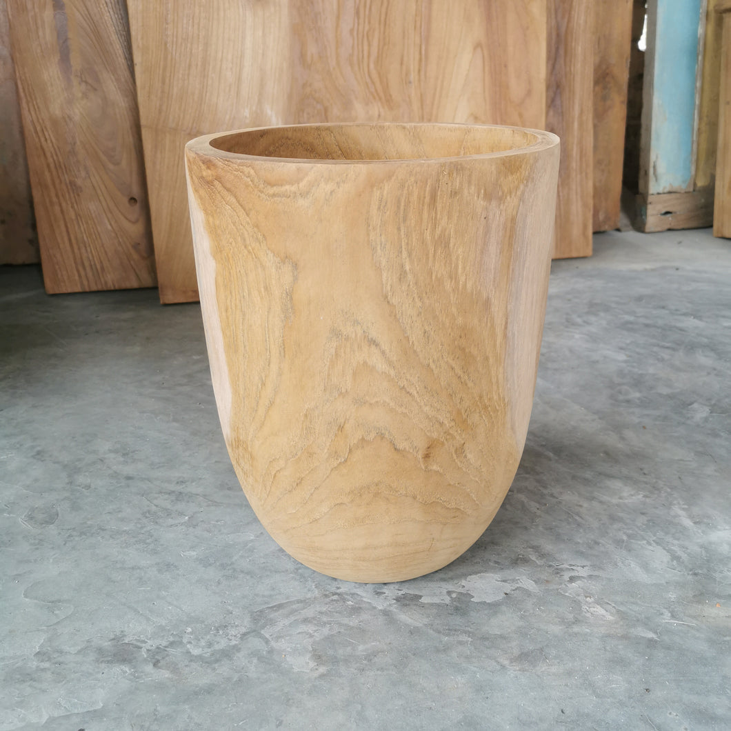 Teak Vase/Pot