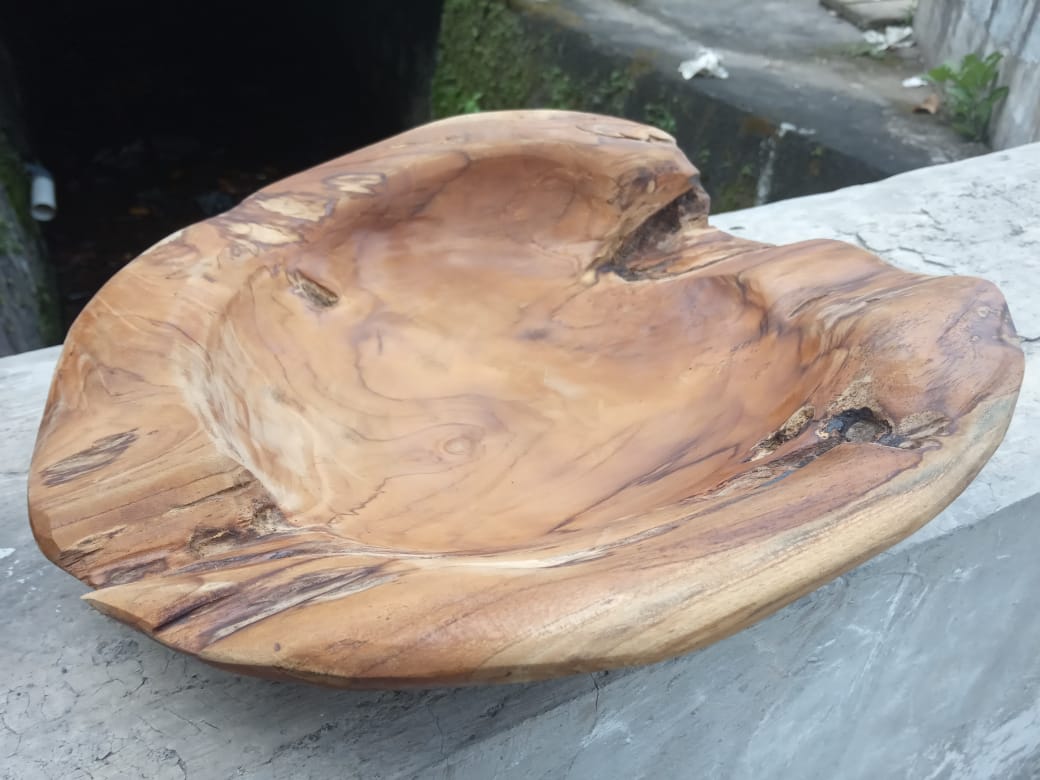 Live Edge Teak Bowl (Extra Thick)